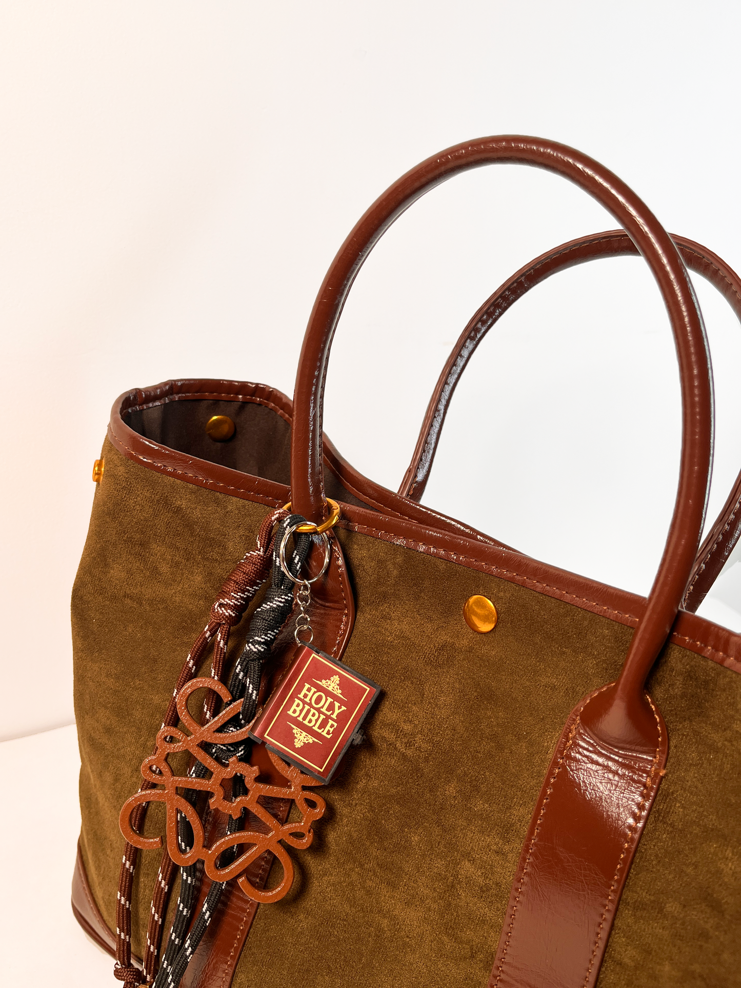 Holy Bible Suede | Tote Bag