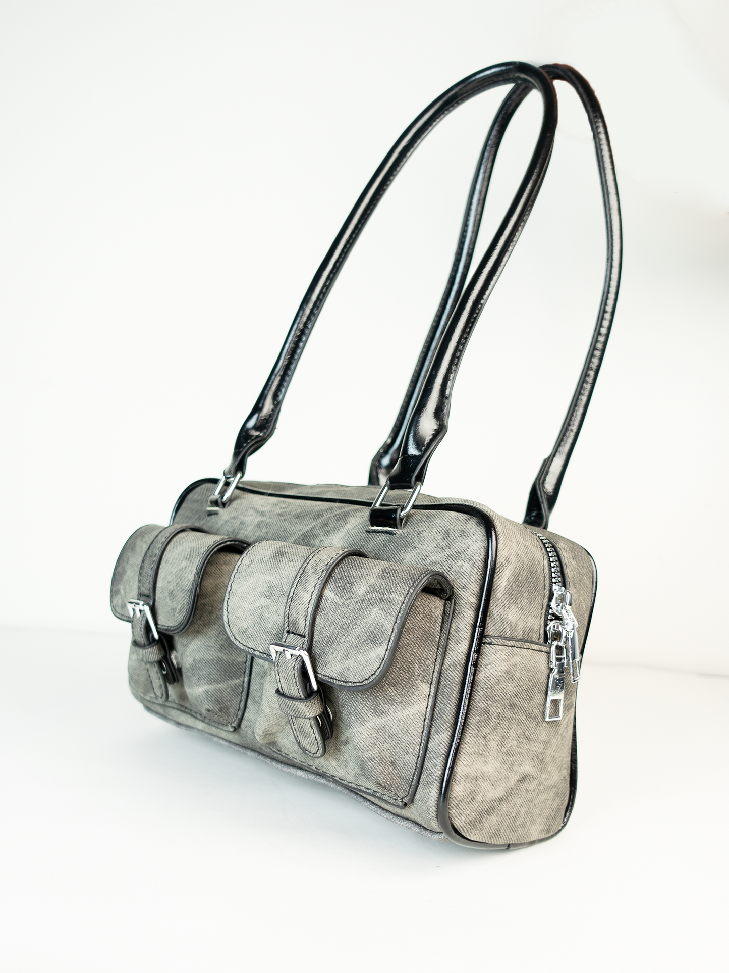 Barely Trying | Charcoal Shoulder Bag