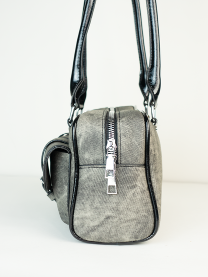 Barely Trying | Charcoal Shoulder Bag