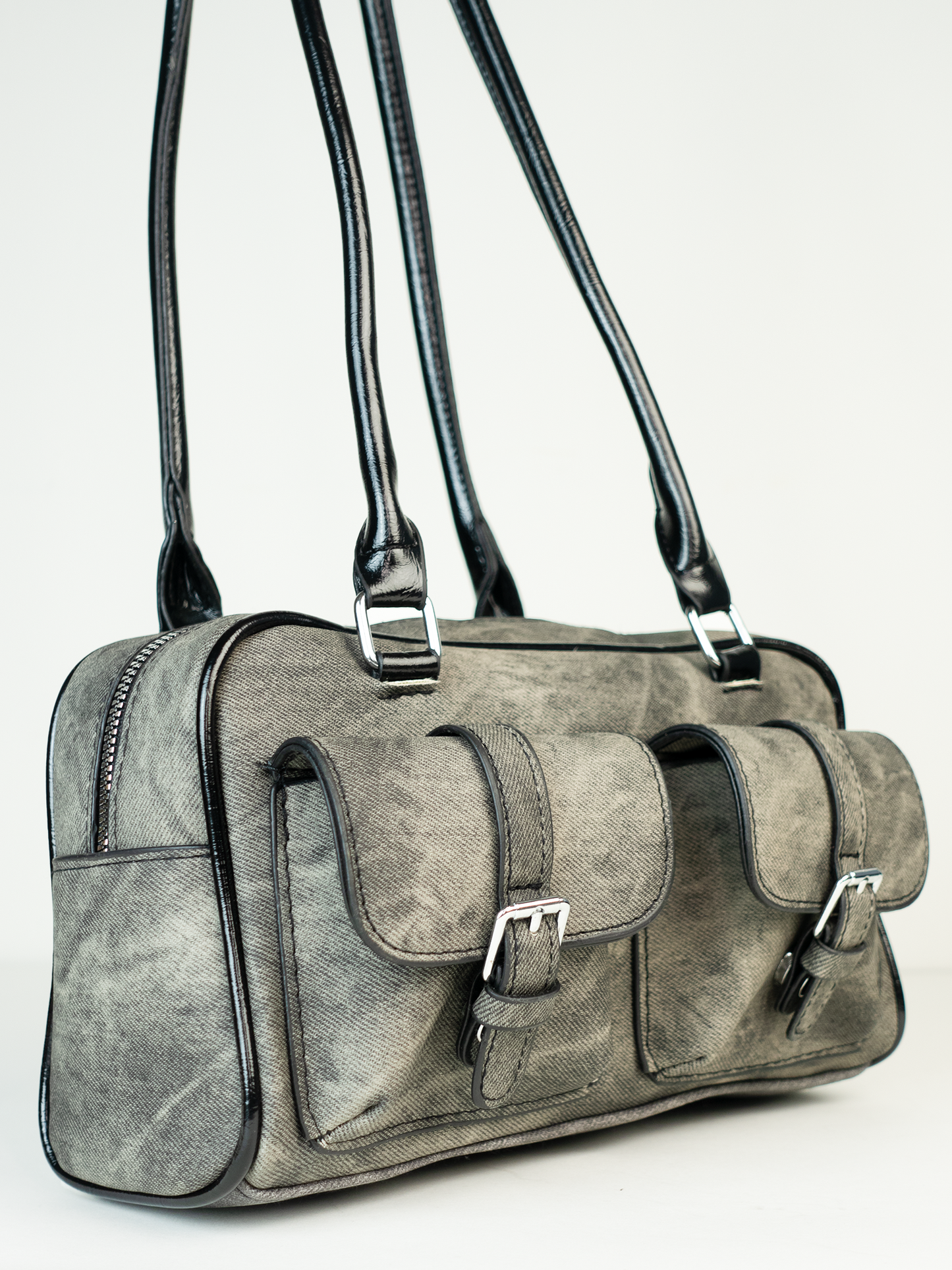 Barely Trying | Charcoal Shoulder Bag