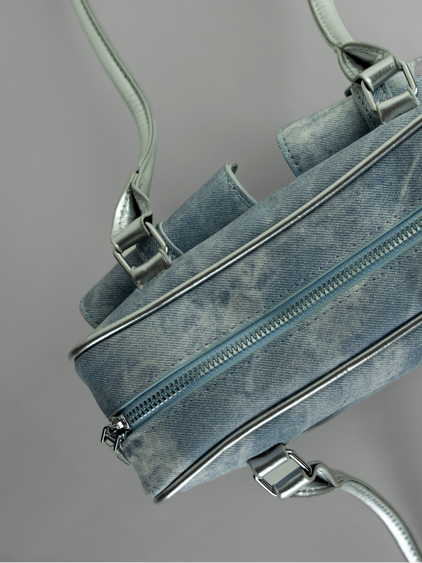 Barely Trying | Ice Blue Shoulder Bag