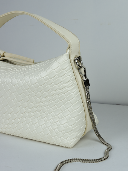 Runway Girl | Ivory Sling Bag