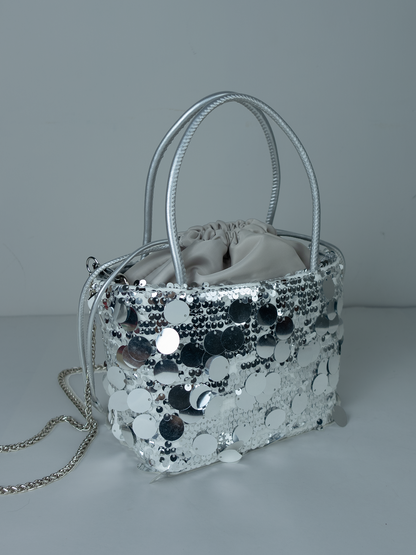 All Eyes On Me | Sequin Drawstring Bag