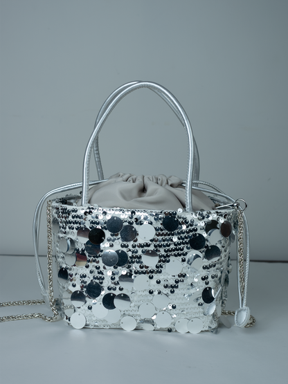 All Eyes On Me | Sequin Drawstring Bag