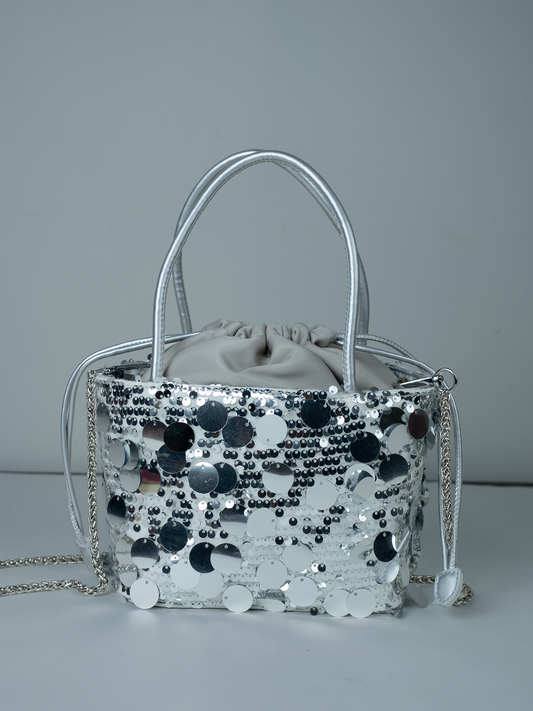 All Eyes On Me | Sequin Drawstring Bag