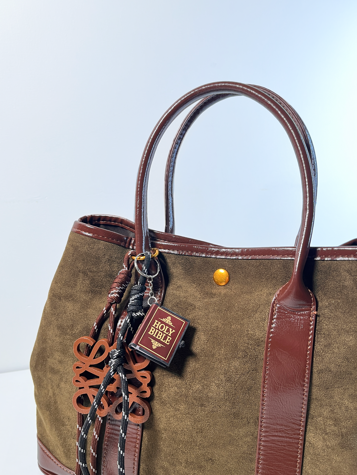 Holy Bible Suede | Tote Bag