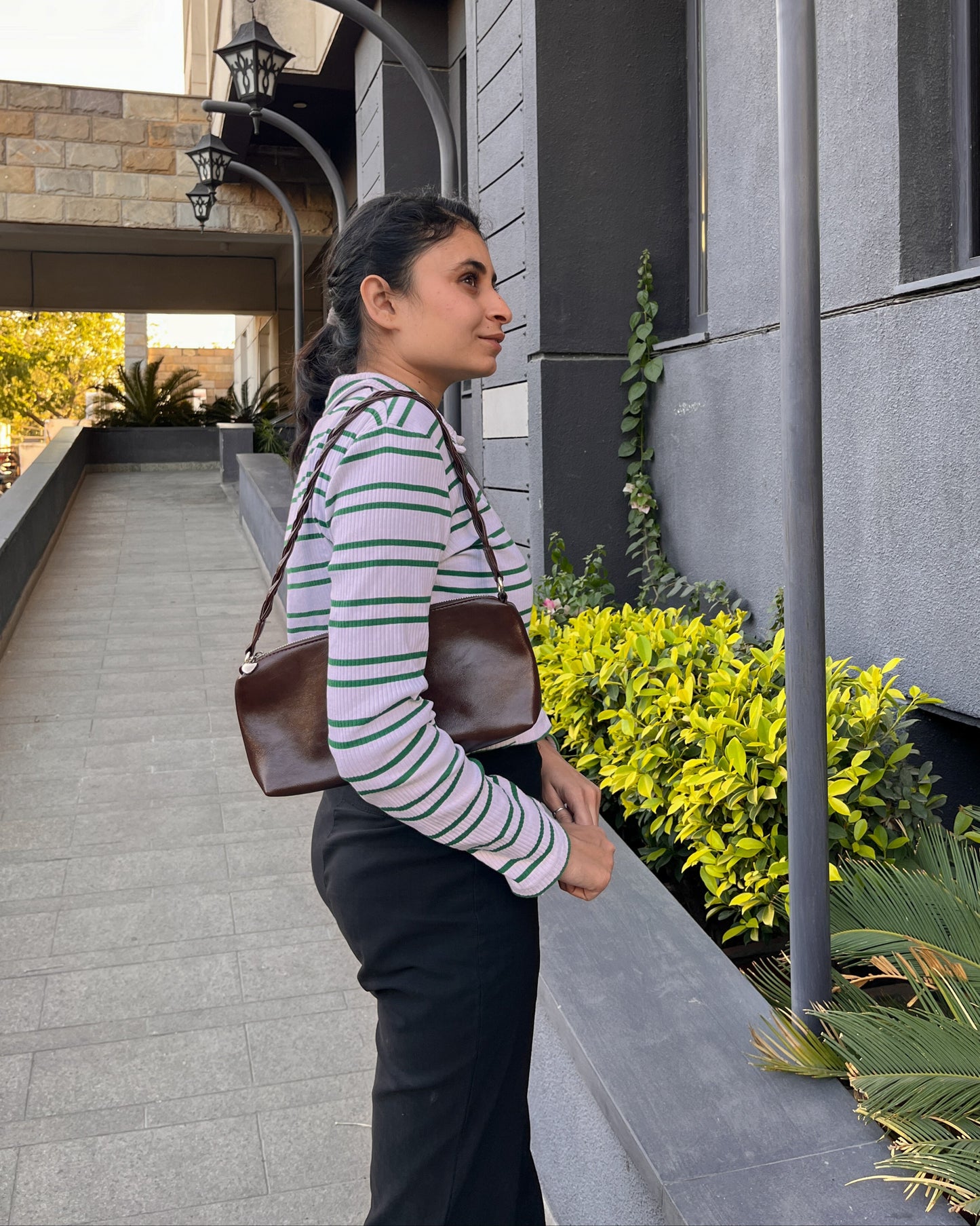 Braided Brown | Shoulder Bag