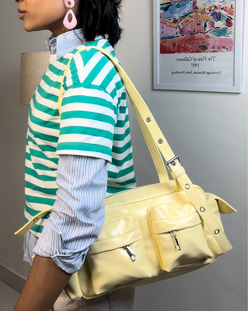 Vogue Moment | Butter yellow Shoulder Bag
