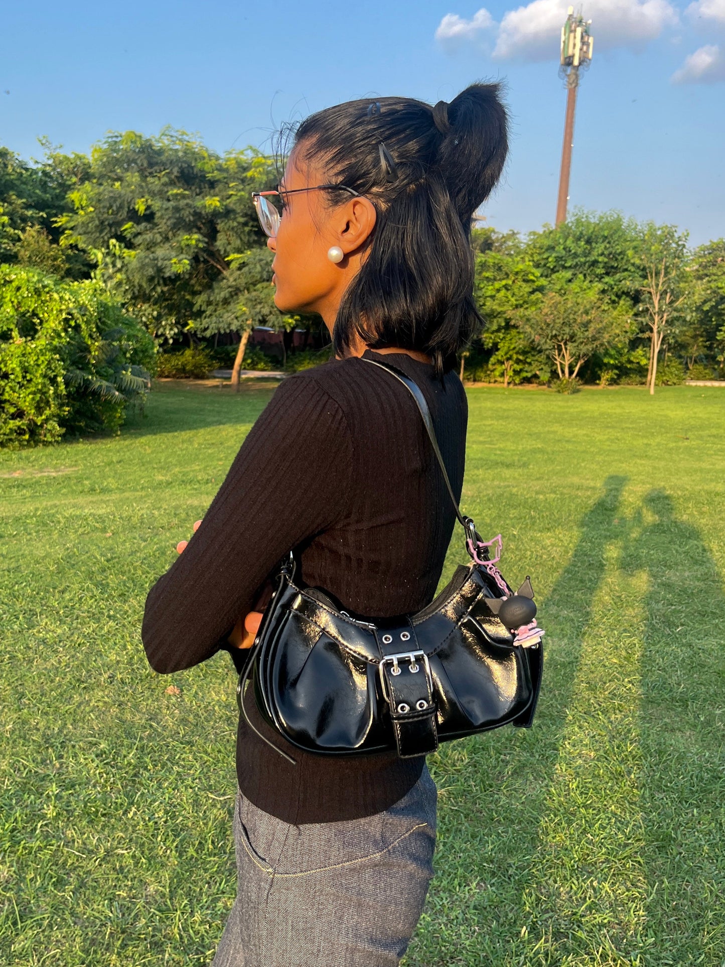 Main Character | Black Shoulder Bag