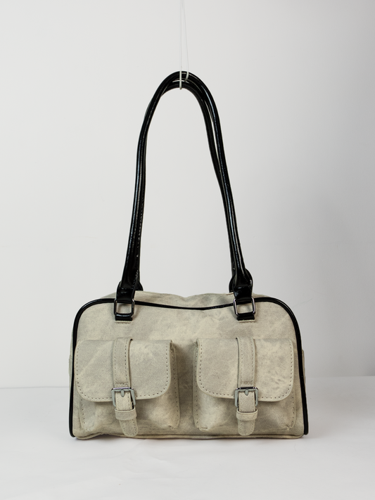 Barely Trying | Cream Shoulder Bag